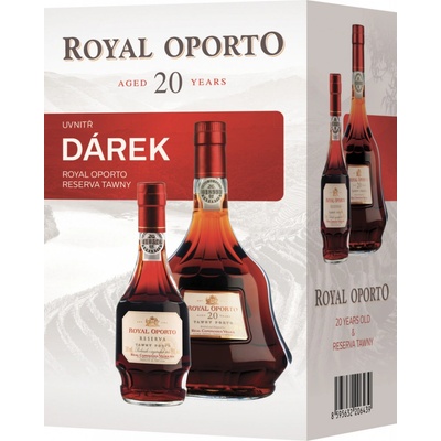 Royal Oporto 20 Years aged Tawny a Royal Oporto Reserva Tawny 19% 0,75 l (čistá fľaša)