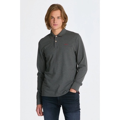 Gant polokošela Reg Contrast Pique SS Rugger šedá