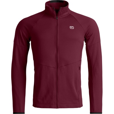Ortovox Мъжко вълнено яке Ortovox Fleece Light Grid Jacket Fleece jacket - Red Malbec - размер XL (005-7085-0314)