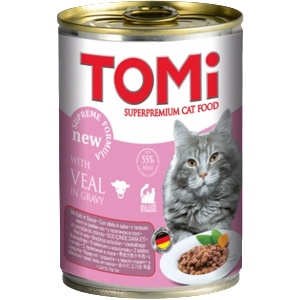 TOMI Veal консерва за котки - 0.4кг