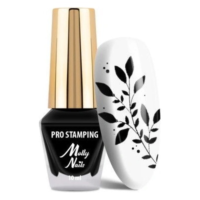 Molly lak na pečiatkovanie čierny 02 PRO 10 ml