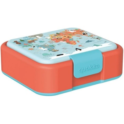Quokka Twist Delený plastový box na jedlo Map Of Life 40260