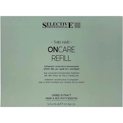 Selective Oncare Refill Treatment regenerace pro jemné vlasy 10 x 15 ml