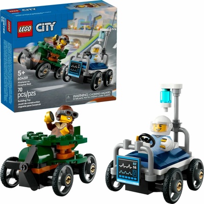 LEGO® City 60459 Pretekársky balíček: Lietadlo vs. nemocničné lôžko
