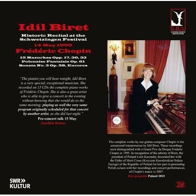 Idil Biret - Idil Biret Plays Chopin - Historic Recital At The Schwetzingen Festival 14 May 1999 2 LP