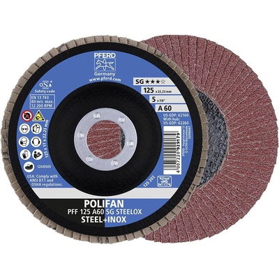 Pferd Vějířovitý brusný kotouč 125 x 22.23 mm 67606125 10 ks