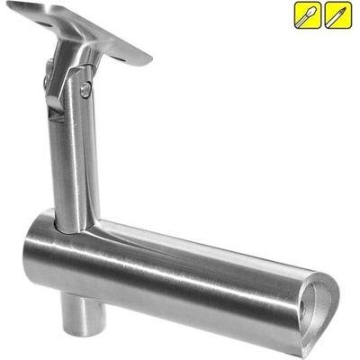 Feldmann Nerezový držiak madla zábradlia s plochou podstavou 50375-240 brus, na rúrku pr.42,4mm, flexi