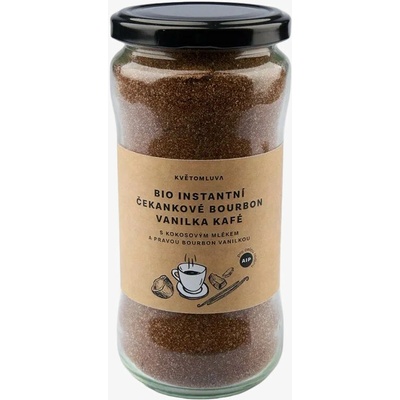 Květomluva Bio instantní čekankové bourbon vanilka kafé 115 g – Zboží Dáma