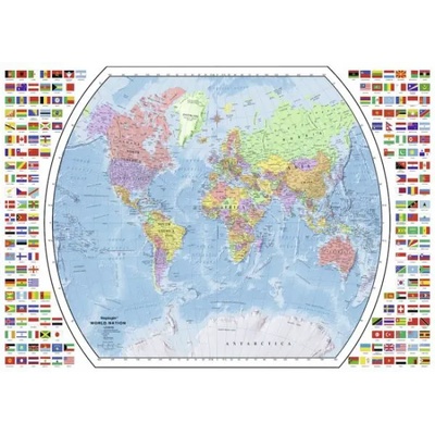 Ravensburger - Puzzle Political world Map II 2 - 1 000 piese