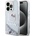 Hello Kitty Liquid Glitter Electroplating Head Logo Case - дизайнерски кейс с висока защита за iPhone 13 Pro (прозрачен-сребрист)