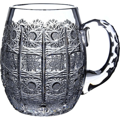 Bohemia Crystal Broušená sklenice na pivo brus Klasik 600 ml