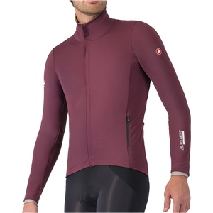 Castelli Мъжко ветрозащитно яке за колоездене Castelli Alpha 150 Jacket Cycling jacket - Deep Bordeaux / Clay (051-1305-0112)
