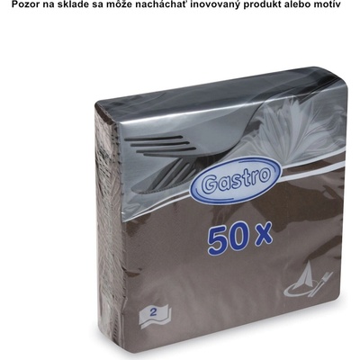 Wimex servítky 2V hnedé 33x33cm 50ks