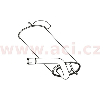 Zadní tlumič výfuku FENNO/IMASAF ACI V P23039