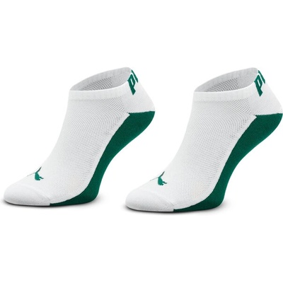 PUMA Комплект 2 чифта къси чорапи мъжки Puma Men Back Logo Sneaker 2P 938011 Green / White 04 (Men Back Logo Sneaker 2P 938011)