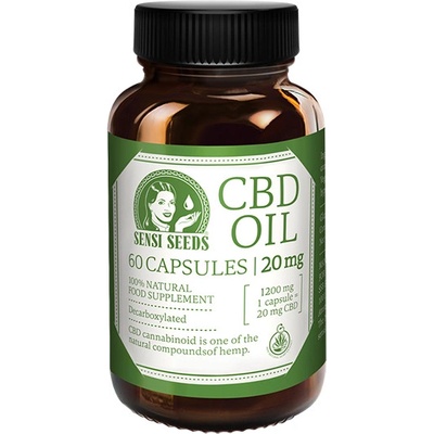 Sensi Seeds CBD olej kapsule 20 mg 60 ks