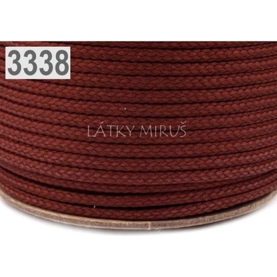 Šňůra hnědá tmavá PES Ø4 mm