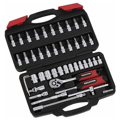 KREATOR gola sada 46-dielna, 1/4" KRT500117