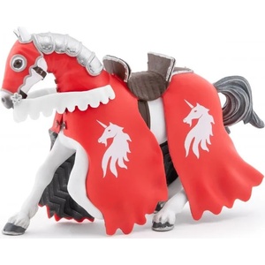 Papo Фигурка Papo The Medieval Era - Рицарски кон, червен (39781) - ozone
