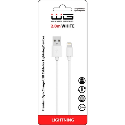 Winner 5084 USB Lightning 2m bílý