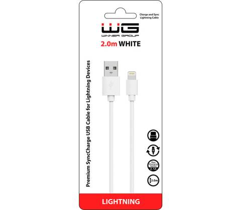Winner 5084 USB Lightning 2m bílý