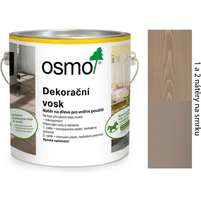 Osmo 3132 Dekorační vosk intenzivní 0,75 l Šedobéžový – Sleviste.cz
