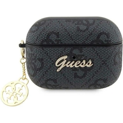 Guess Кейс Guess GUAP2G4GSMK за AirPods Pro 2, черен / черен, 4G Charm Collection (3666339102425)