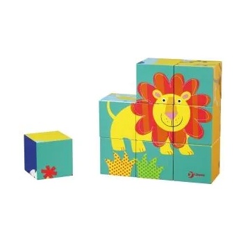 Image 1 of Classic World - Дървен пъзел с кубчета - Животни (3545)