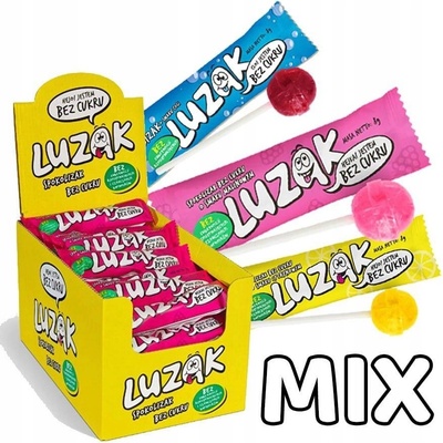 Luzak lízátka MIX bez cukru citron cola malina 42 x 8 g