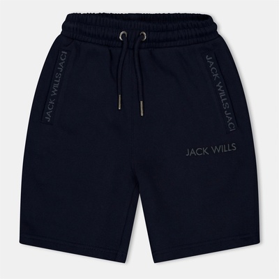 Jack Wills Поларени къси панталони Jack Wills Kids' Fleece Jacquard Jogger Shorts - Navy