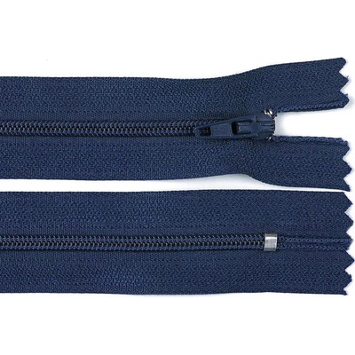 Spirálový zip No 3 délka 16 cm autolock, malé, 330 modrá tmavá