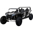 Mamido elektrické autíčko Buggy UTV čtyřmístné 24V nafukovací kola bílá