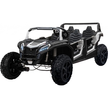 Mamido elektrické autíčko Buggy UTV čtyřmístné 24V nafukovací kola bílá
