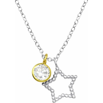 Image 1 of Bijutanki Сребърно Колие - Кръг и Звезда