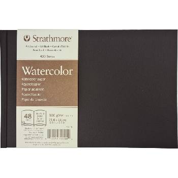 Strathmore Serie 400 Cold Press Watercolour Hardbound Book Скицник 22 x 14 cm 300 g (P467-5-4)