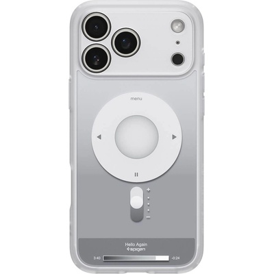 Spigen Хибриден кейс с висока степен на защита с MagSafe за iPhone 17 Pro - Spigen Ultra Hybrid MagSafe Classic Silver Case (сребрист) (ACS10355)