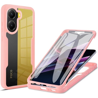 Techsuit Калъф за Xiaomi Poco X7 Pro - Techsuit - ColorVerse 360 Series + Screen Protector - Pink