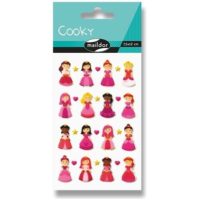 Maildor Samolepky 3D Cooky Princezny
