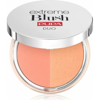 Pupa Extreme Blush DUO 130 Matt Pudrová Tvářenka Salmon Radiant Peach 4 g