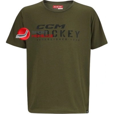 CCM tričko Camo Stencil SR zelené