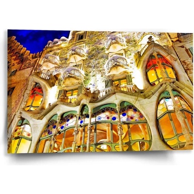 Sablio Obraz Barcelona Gaudi Casa Batllo 1 - 60x40 cm