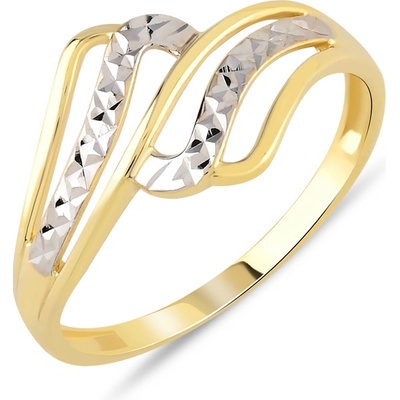 Lillian Vassago Prsten s gravírem z kombinovaného zlata LLV06 GR188YW