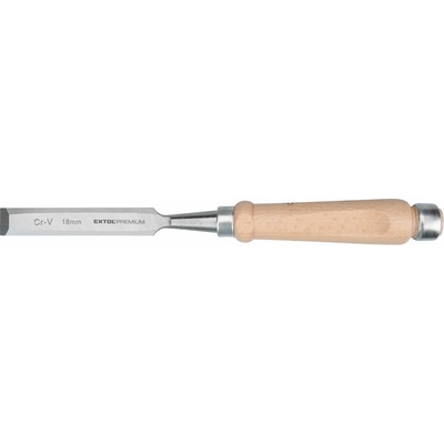Extol Premium Dláto Cr-V, 18mm s drevenou rukoväťou, 8812318