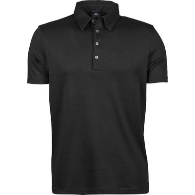TEE JAYS tj1440 / Мъжка поло тениска от памук пима - черна xxl (18144000205)