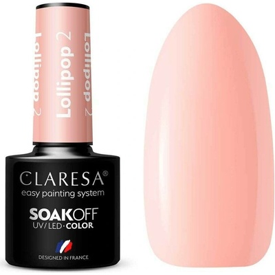 Claresa SoakOff UV/LED Color Lollipop gelový lak na nehty odstín 2 5 g