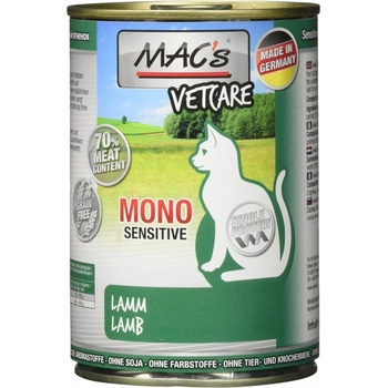 MAC's Cat Mono Sensitive jahňa a mrkva 400 g