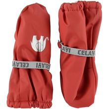 CeLaVi Dětské nepromokavé rukavice s fleecovou podšívkou červené