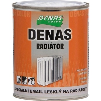 Denas Radiator barva na radiátory, rychleschnoucí, vodou ředitelná, 0100 bílá, 700 g