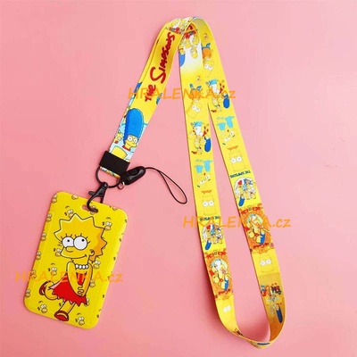 Šňůrka na krk 23649 s cedulkou The simpsons