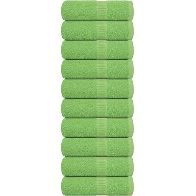 vidaXL Ručníky pro hosty 10 ks zelené 30 x 50 cm